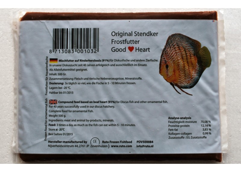 Discus food Stendker - Plaque 500 gr - Plaques de 500 gr - Comptoir du Poisson exotique